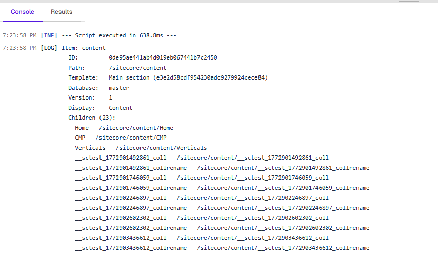 Visual rendered output with shadcn components