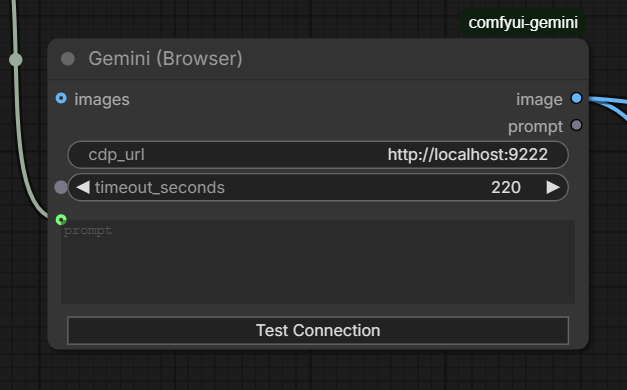 Gemini (Browser) custom ComfyUI node