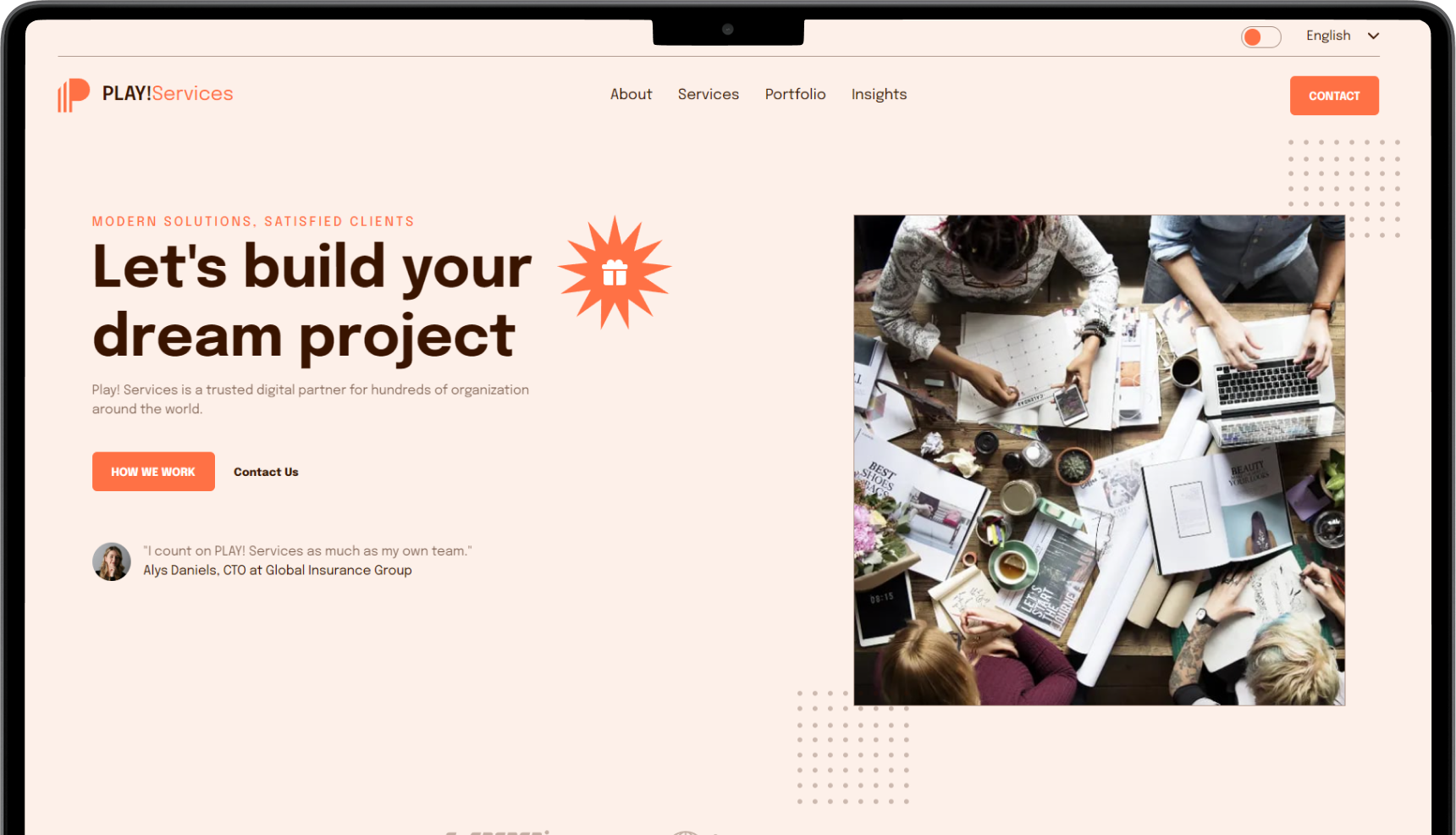 Demo services screenshot